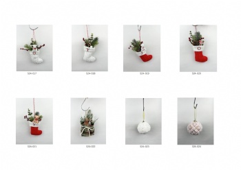 fabric christmas tree hanging decorations suspension--stocks, gift boxes etc.