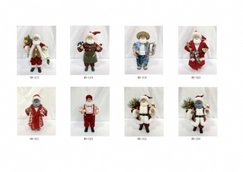 Christmas mini resin santa 28cm/11'' in beach clothes, in pijama with candy, traditional style, in baseball clothes, etc.